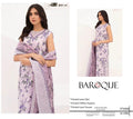 BAROQUE - Printed Shirt & Chiffon Dupatta 3Pc Lawn Dress