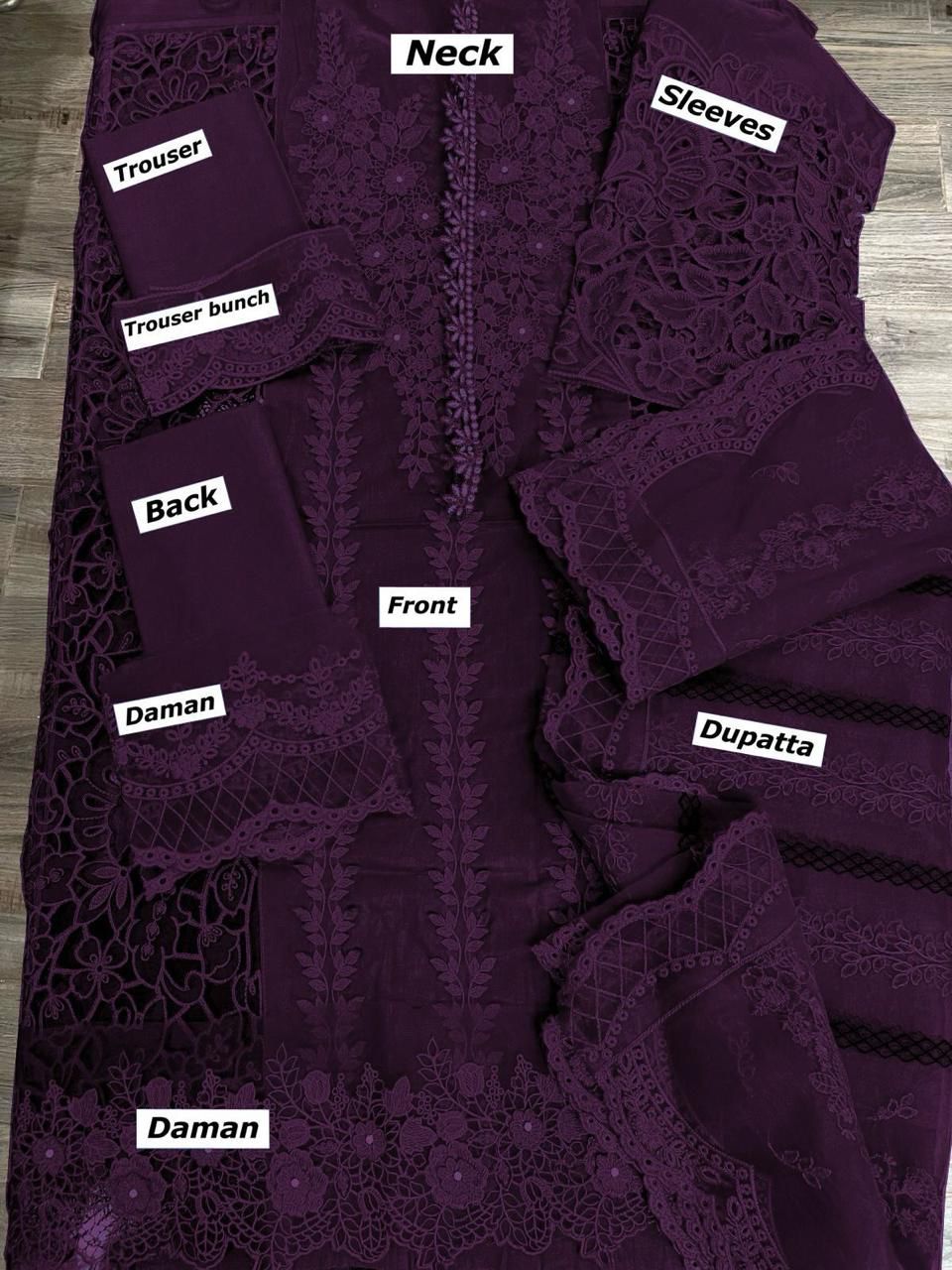 MARIA. B -  Embroidered & Embroidered Dupatta 3pc Lawn Dress