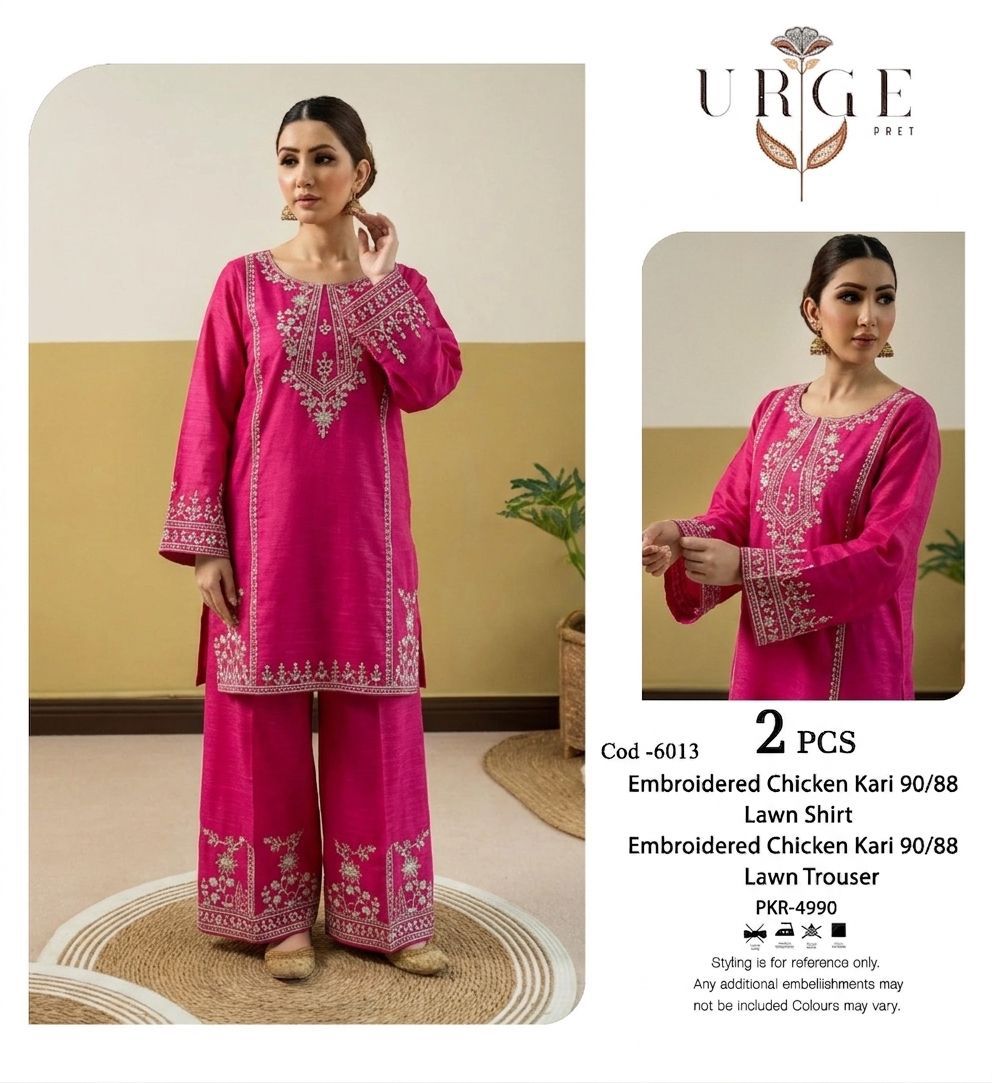 URGE|Embroided|2pc
