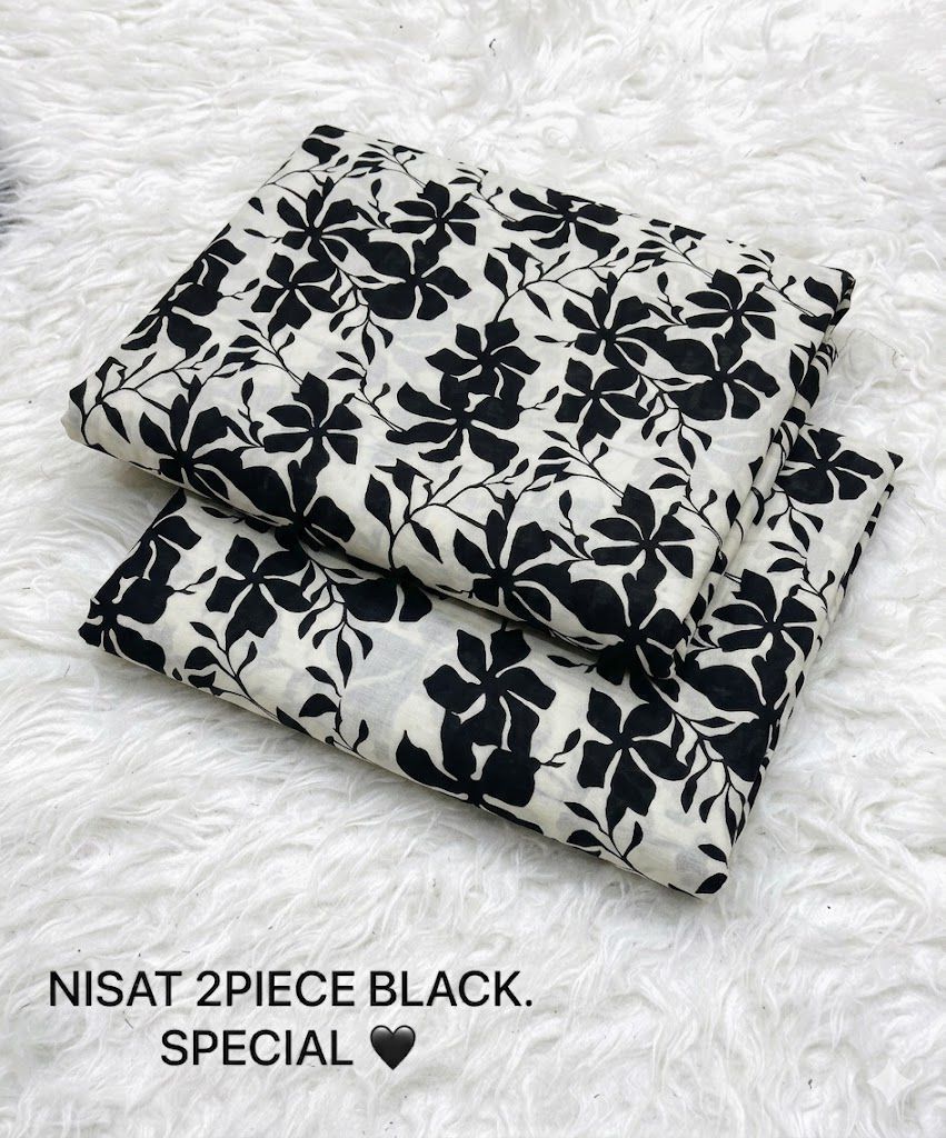 Nishat - Black & White - 2pc Lawn