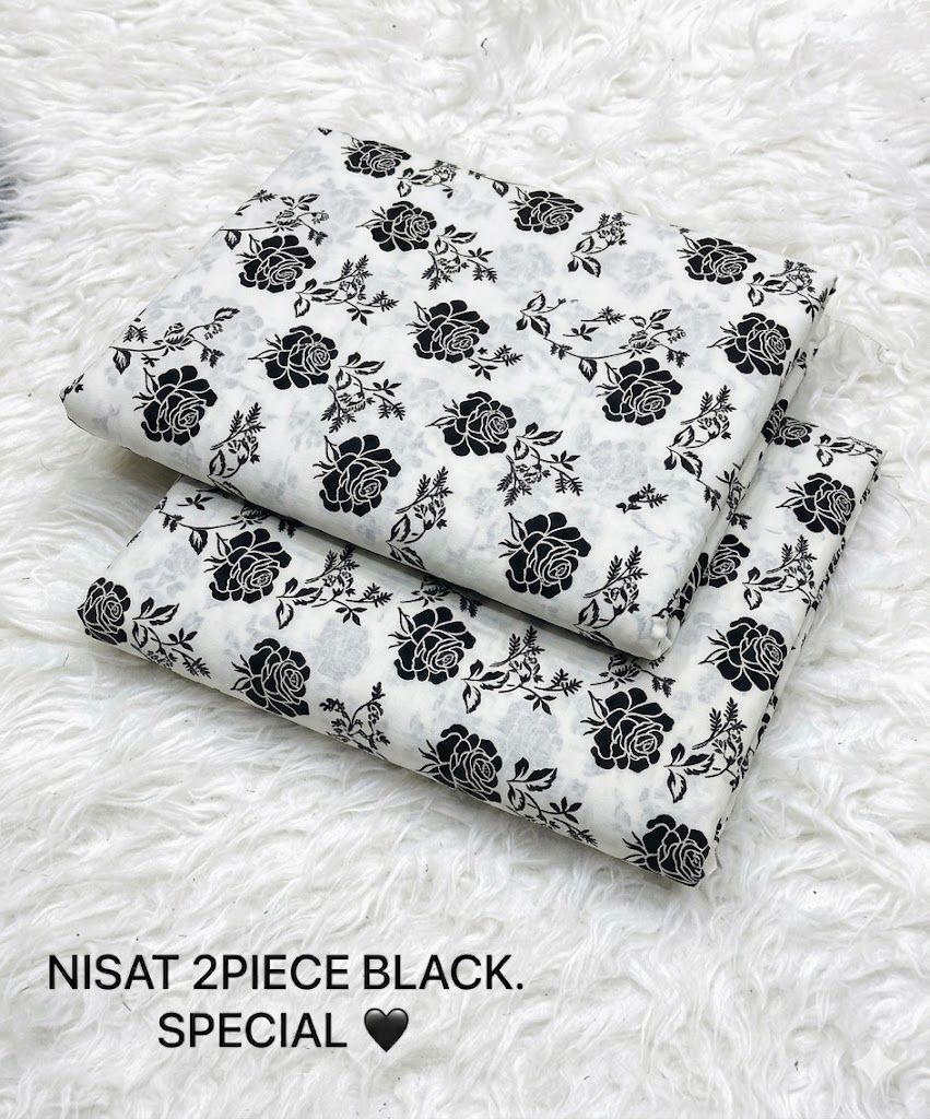 Nishat - Black & White - 2pc Lawn