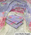 Maria.B Printed 3pc Lawn with Sheffon Duppata