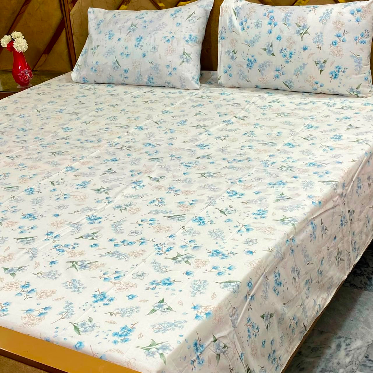 Pure Cotton Bedsheet | Double Bedsheet | King Size