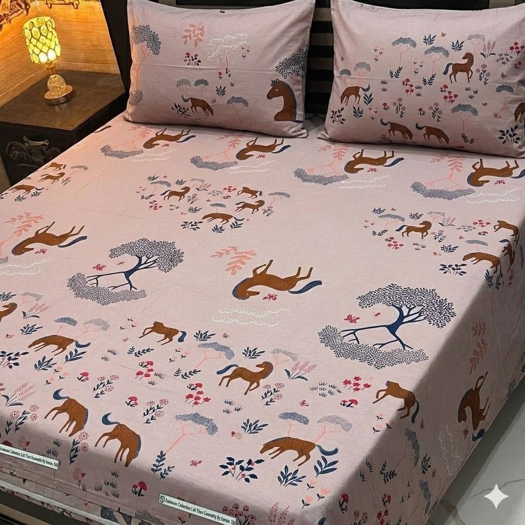Pure Cotton Bedsheet | Double Bedsheet | King Size