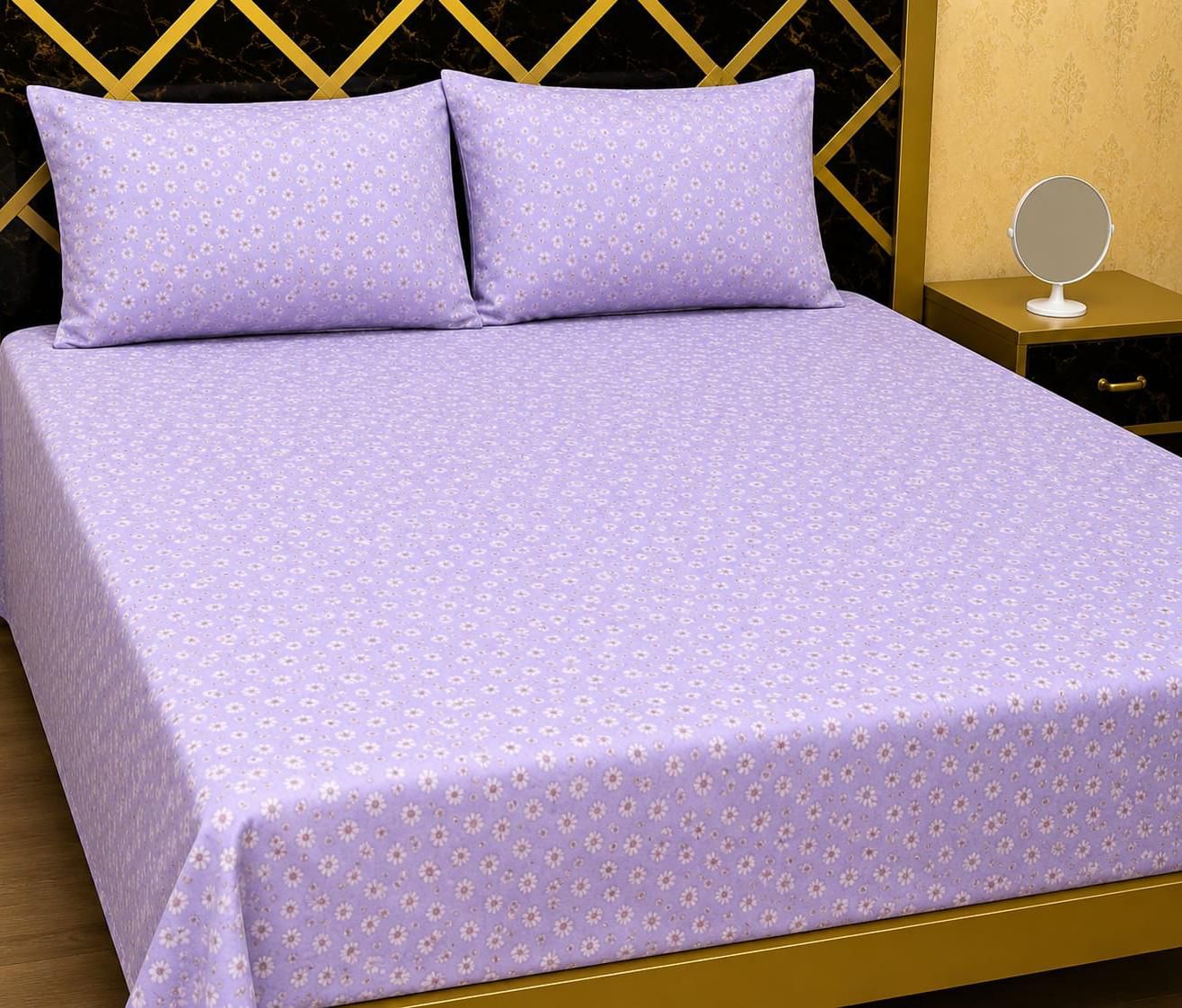 Pure Cotton Bedsheet | Double Bedsheet | King Size