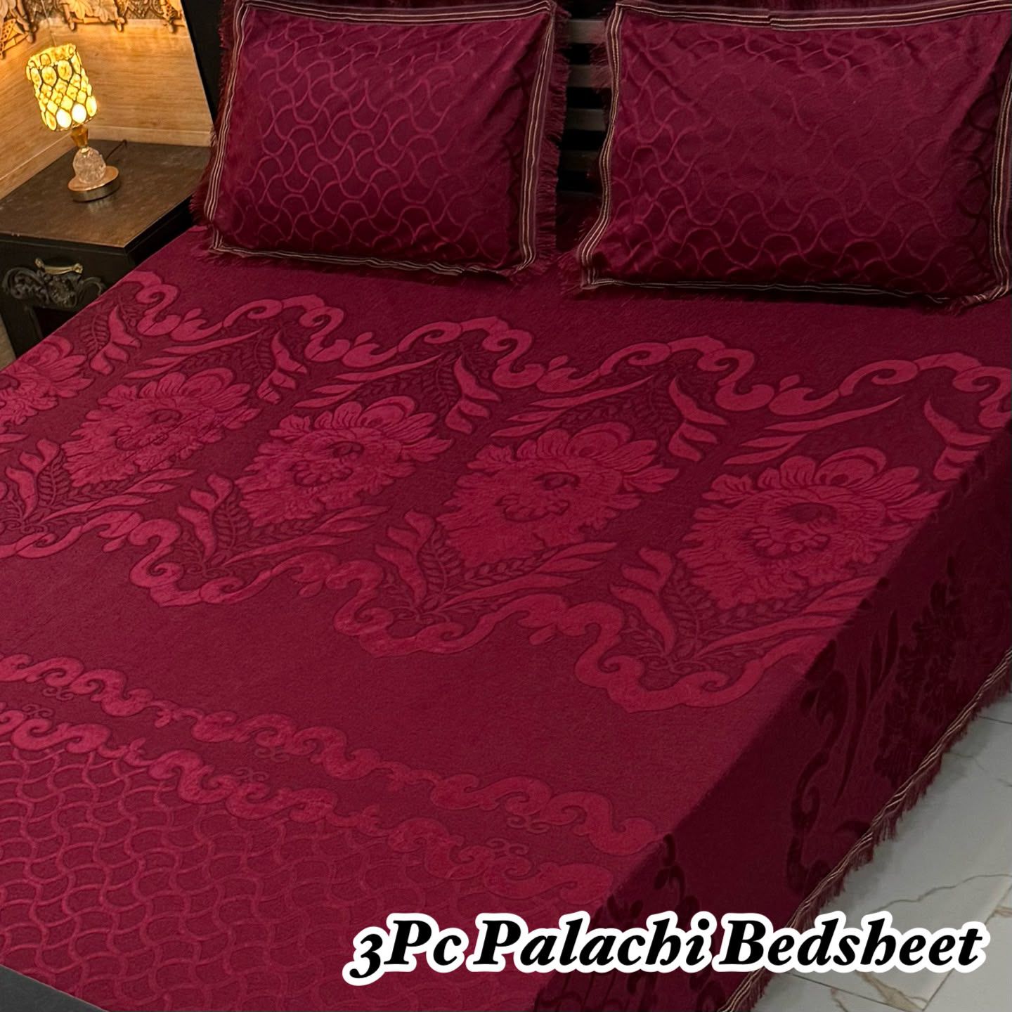 Palachi Bedsheet - 3pc - Double - King Size
