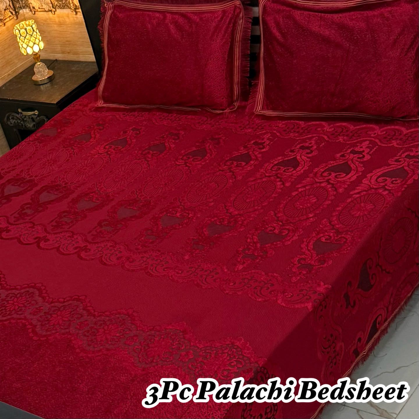 Palachi Bedsheet - 3pc - Double - King Size