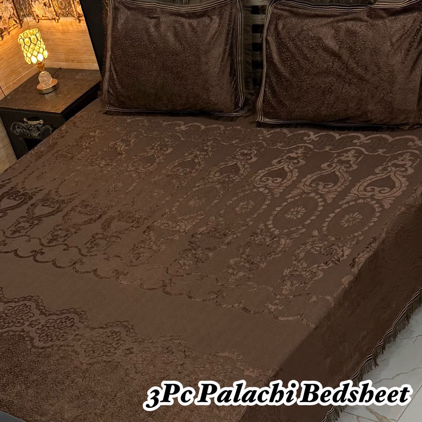 Palachi Bedsheet - 3pc - Double - King Size
